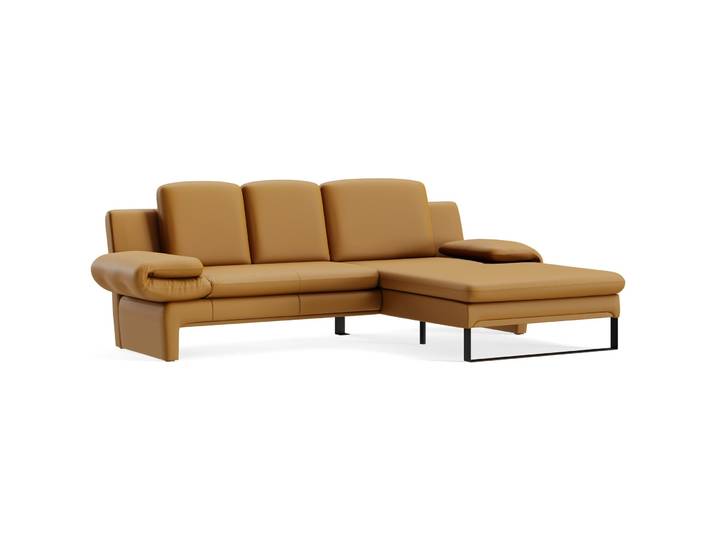 Modernes Ecksofa Astra Stoff senf B 321 cm T 168 cm - Farbe: Touch - 852 senf - Möbel Konfigurator: Traummöbel individuell zusammenstellen - Ecksofa