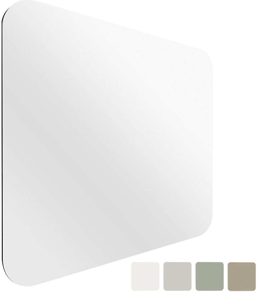 Whiteboard CURVE, rahmenlos, mit abgerundeten Ecken, BxH 980 x 980 mm, weiß Chameleon
