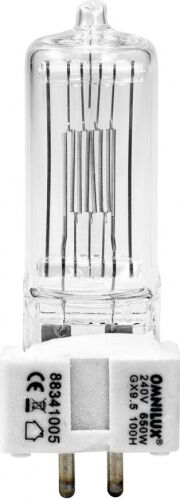Omnilux 240V/650W GX-9.5 750h 3000K TILBUD NU