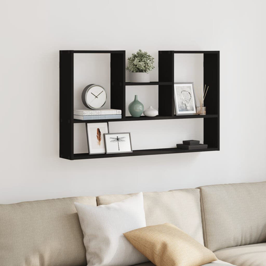 17 Stories Reus Floating Shelf Black 60cm H X 99cm W X 15cm D