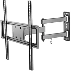 Deltaco ARM-1200 TV mount (55") Black (Wand, 35 kg, 32" - 55"), TV Wandhalterung, Schwarz