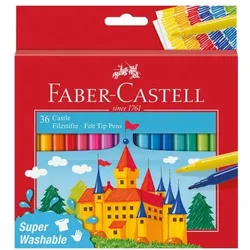 Faber-Castell (Schule) Kartonetui (36 Stück) Jumbo Filzstifte »Castle« mehrfarbig