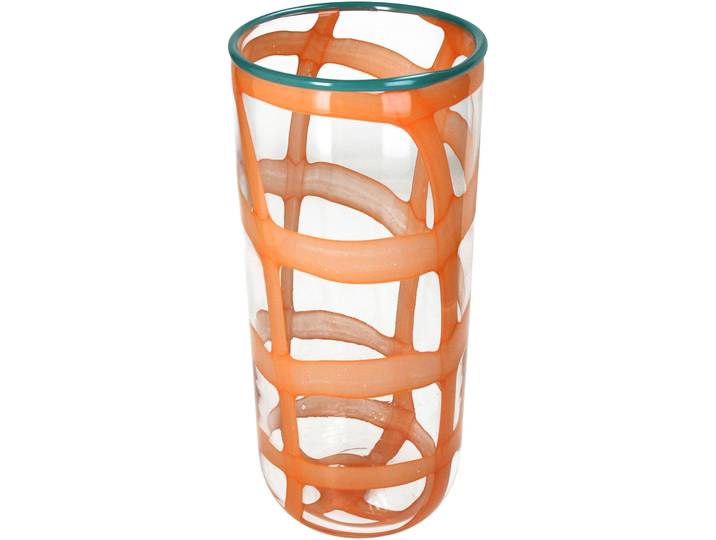Vase Urban orange Glas H 33.5 cm - Vase