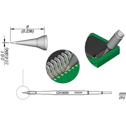 JBC Lötspitze Rund Ø 0.1 mm (Lötspitze), Lötgerät Zubehör