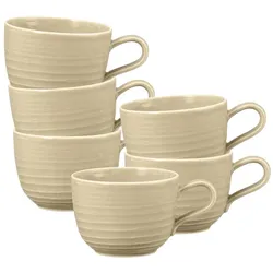 Seltmann Weiden Terra Kaffeetasse 260 ml sandbeige 6er Set