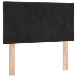 vidaXL LED Kopfteil Schwarz 80 cm Kunstleder