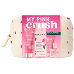 200ml NUXE My Pink Crush Kit (Reinigungswasser 100ml + Gel-Creme 15ml + Maske 75ml + Öl 10ml + Pouch)