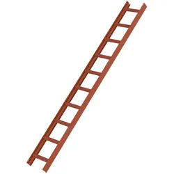 Günzburger Steigtechnik Dachleiter Rotbraun 10 Sprossen