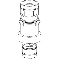 Hansa Verlängerungssatz 59913189 zu Wannenrandsystem, 30 mm, HM 3.5