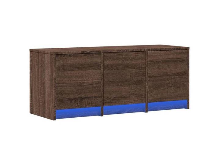 CHIC Meuble TV - ZENCORE - Cabinet TV - avec LED - MEUBLE DE SEJOUR - chêne marron 97x34x40cm - Bois d'ingénierie 8198