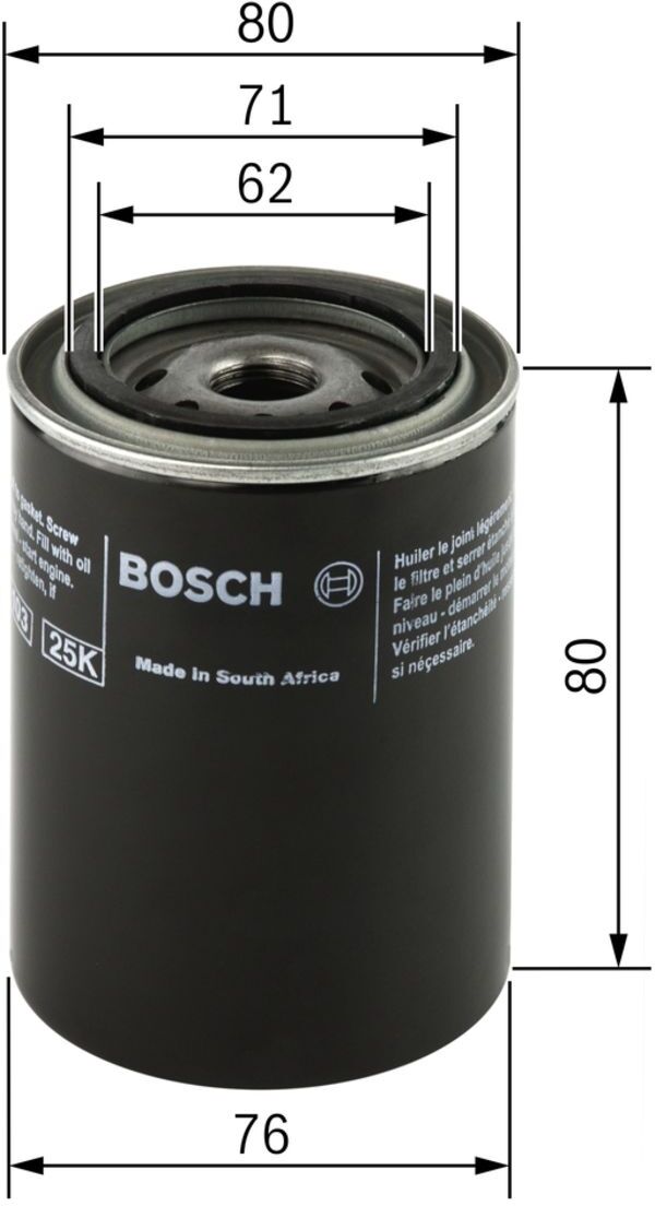 Bosch Filtro olio F 026 407 005