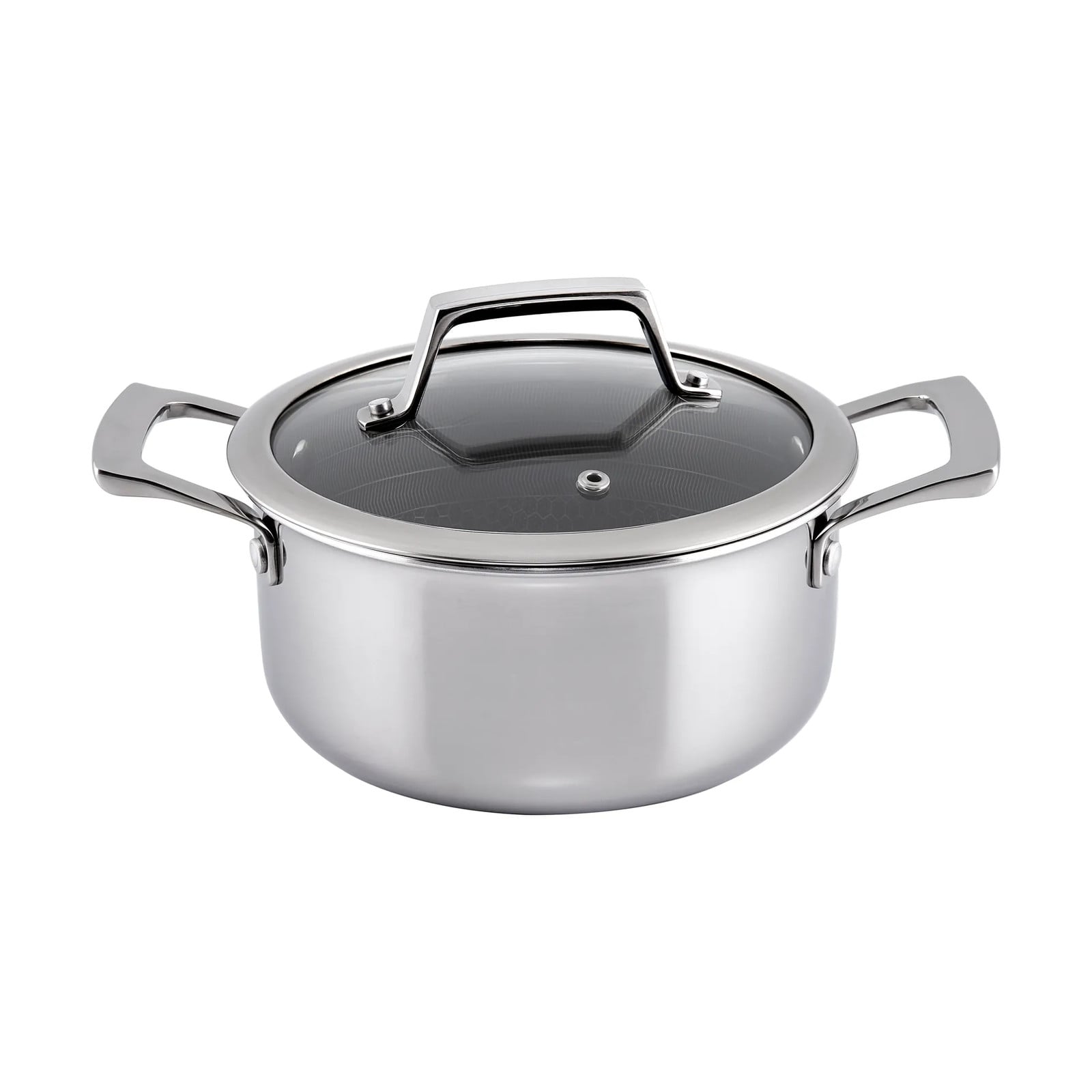 Hâws Santo hybride coating pan met deksel, Roestvrij staal, 2,2 l