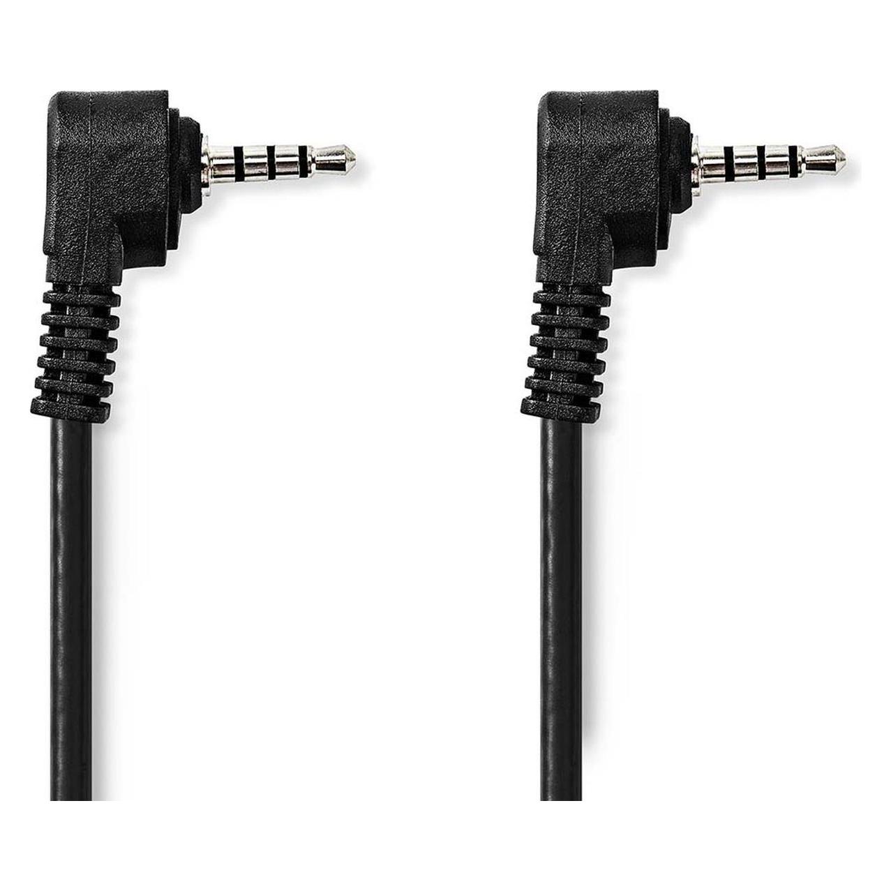 Nedis Audio-Video-Kabel | 3.5 mm Stecker | 3.5 mm Stecker | Vernickelt | 2.00 m | Rund | PVC | Schwa (2 m) (CVGL22000BK20)
