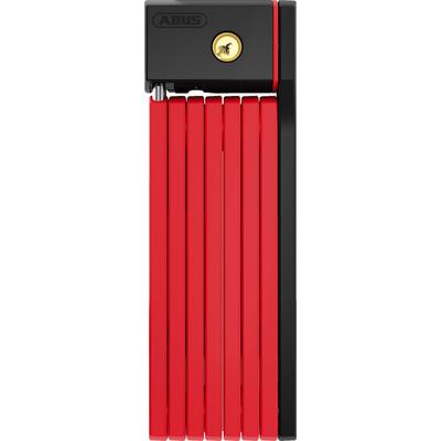 Faltschloss ABUS "uGrip Bordo 5700", rot, SicherheitsschlösserL:80cm, Stahl, mit Halterung - 80 cm Länge, L:80cm