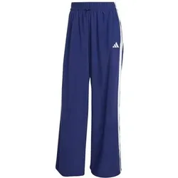 ADIDAS Damen Hose Essentials 3-Streifen Lifestyle Woven Parachute, Größe M in Blau Blau