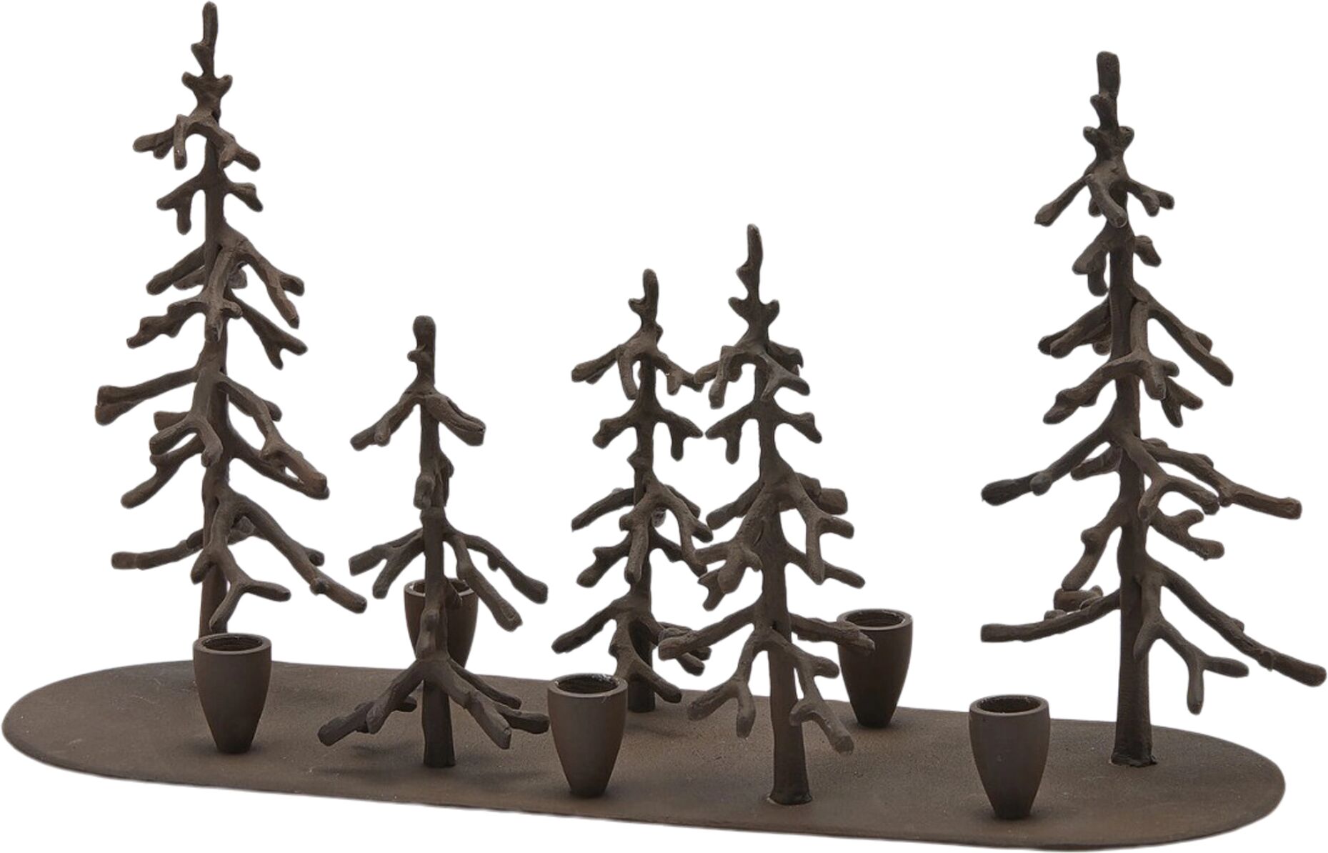 Edg Waldlandschaft Metall Braun H: 28 cm  Braun