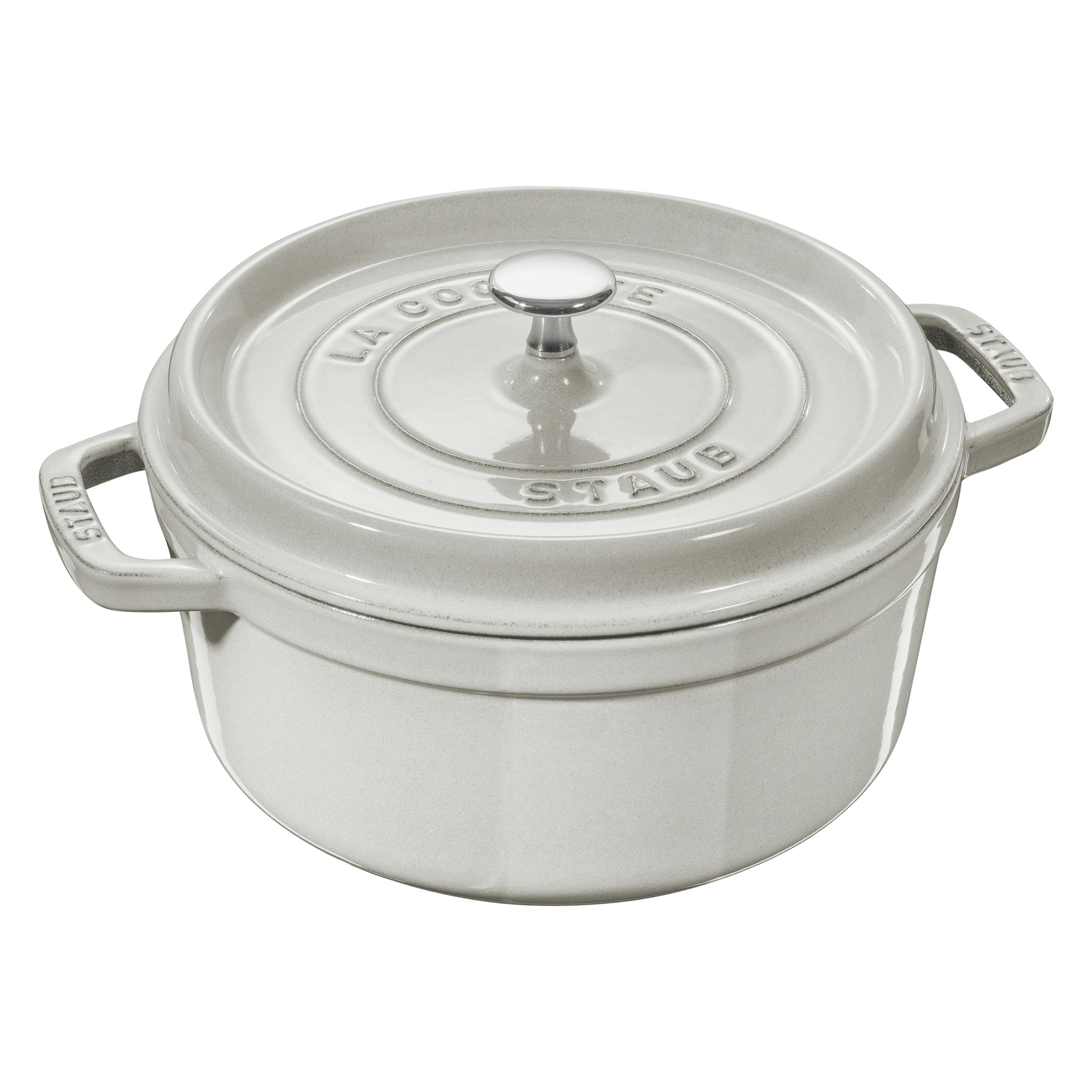 Staub Runde Cocotte (Bräter + Schmortopf, Gusseisen, 28 x 18.20 cm) (40501-414-0)