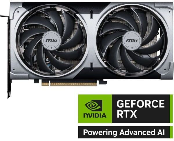 MSI GeForce RTX 5070 VENTUS 2X OC 12GB GDDR7 Graphics Card - Black