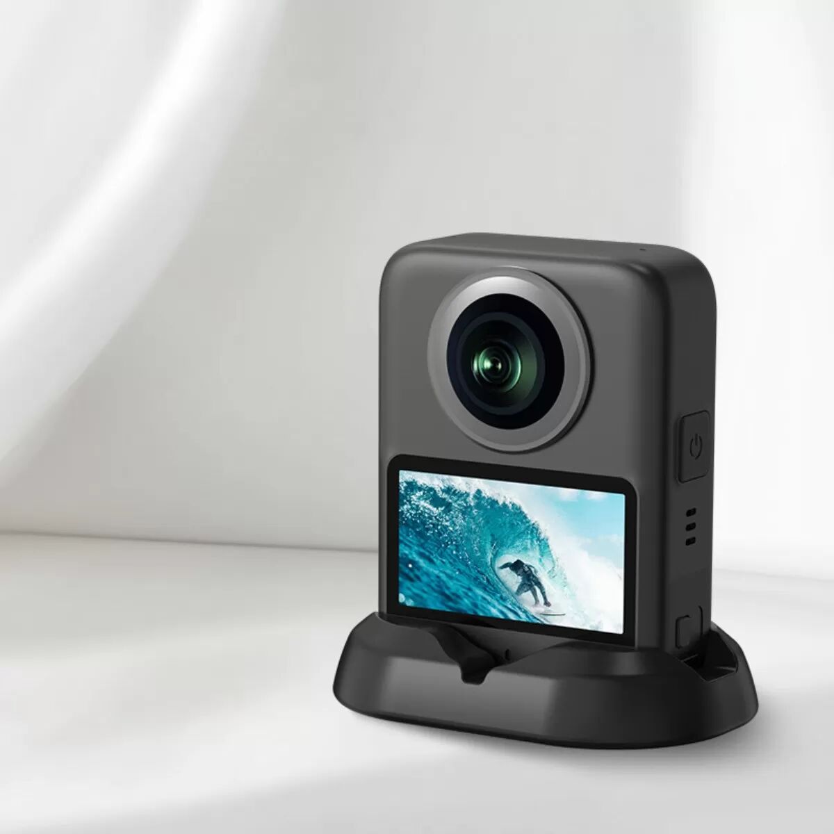 INF Base fixe pour caméra - Support voiture compatible avec DJI Osmo 360, base en silicone antidérapante à adhésif et