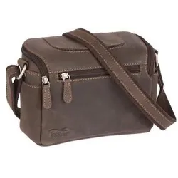 Kalahari KAAMA L-13 Fototasche, Leder (Kamera Schultertasche), Kameratasche, Braun