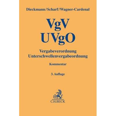 VgV - UVgO, Gebundene Ausgabe von , C.H. Beck, 978-3-406-75664-1
