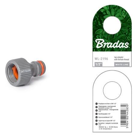 Bradas WHITE LINE Hahn-Adapter 12 Innen (Hahnanschluss) (WL-2196)