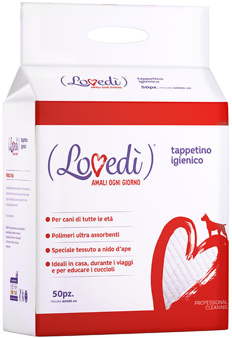 LOVEDI Tappetini Igienici 60x60CM 50PZ