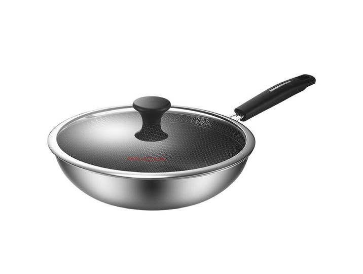 Maxcook Tri-Ply 304SS Anti-aanbak Wok 32 cm MCC3889