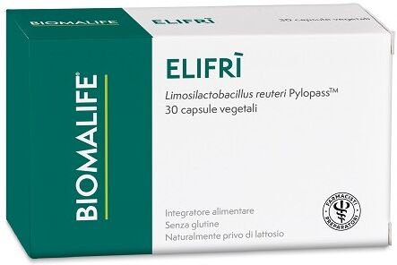 UNIFARCO SpA Biomalife Elifrì 30 Capsule - Integratore Alimentare con Limosilactobacillus reuteri