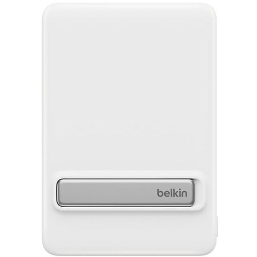 BELKIN BOOSTCHARGE SLIM MAGN POWERBANK WHITE / 5000MAH W/ FOLD STAND
