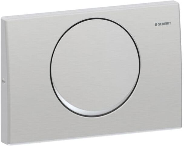 Geberit Delta 10 Betätigungsplatte 115101005 Edelstahl, für Spül-Stopp-Spülung, verschraubbar