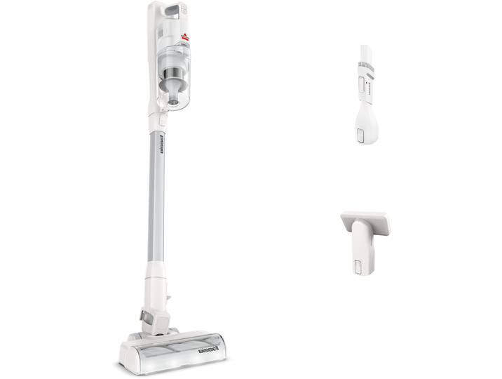 BISSELL Akku-Stielstaubsauger BISSELL PowerClean , weiß (weiß, grau), B:27cm H:116cm T:20cm, Akkusauger, Akku-Stielstaubsauger