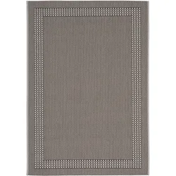 Flachwebteppich Naomi 1 in Anthrazit ca. 100x150cm
