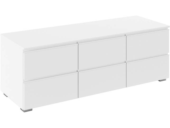 TV-Board RAUCH Joel , weiß (alpinweiß), B:120cm H:42cm T:42cm, Holzwerkstoff, Sideboards, TV-Board, praktische und geräumige Schubladen MADE IN GERMANY