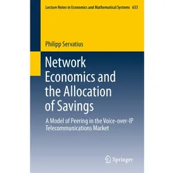Network Economics and the Allocation of Savings, Fachbücher von Philipp Servatius