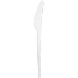 MONOUSO - Kompostierbares Wiederverwendbares Weißes CPLA Messer 16,8cm (1.500 Stück)
