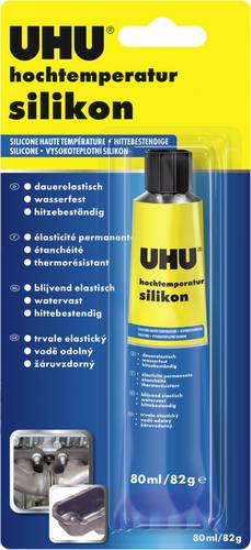 UHU Silikon Herstellerfarbe Schwarz 46735 80ml