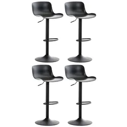 CLP 4er Set Barhocker Almada   Farbe: schwarz