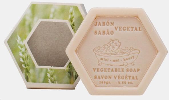 APIMEL SABONETE HEXAGONAL DE MEL E AVEIA 100g