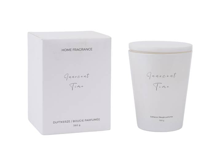 Duftkerze Nathalie Innocent Time 360g weiss - Material: Glas