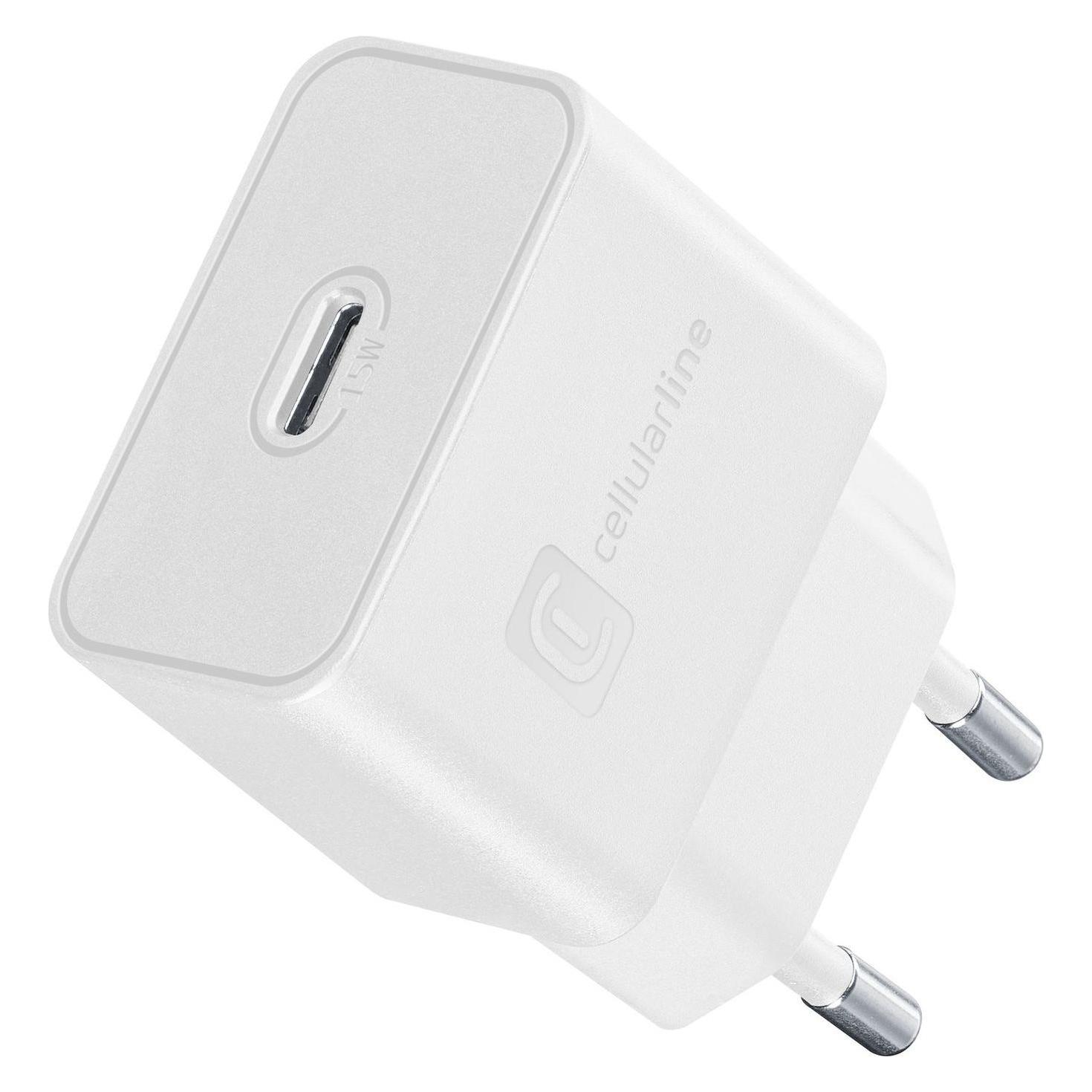 Cellularline USB-C Charger 15W (15.03 W, 1 Port) (ACHSMUSBC15WW)
