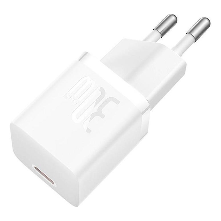 Baseus Mini wall charger GaN5 30W (white) (30 W) (CCGN070502)