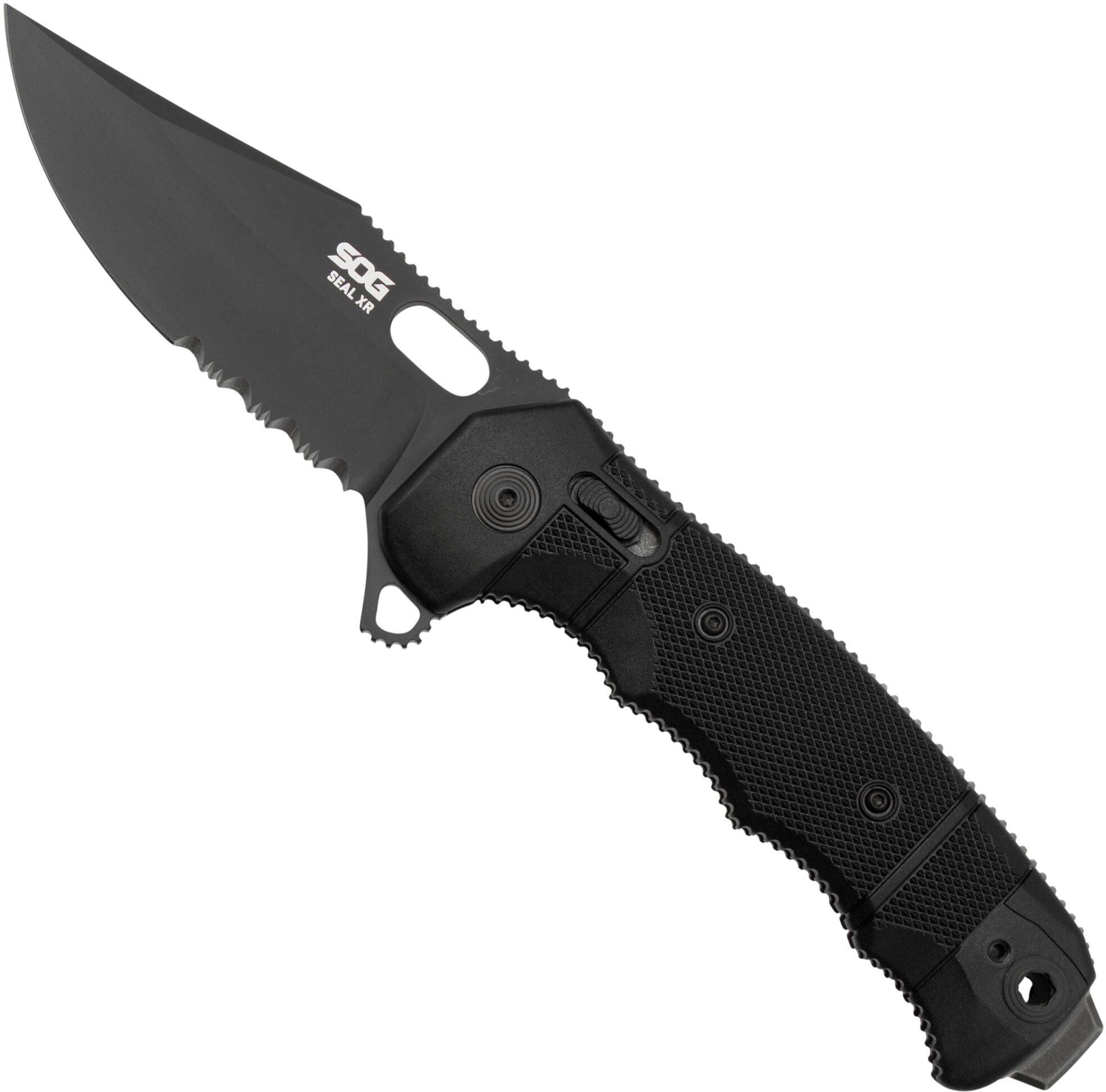 SOG SEAL XR Partially Serrated 12-21-05-57 coltello da tasca