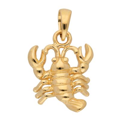 Kettenanhänger ADELIA´S "585 Gold Sternzeichen Anhänger Krebs", gold, Schmuckanhänger, Damen, Krebs, Gold, Kettenanhänger, Goldschmuck für Damen & Herren