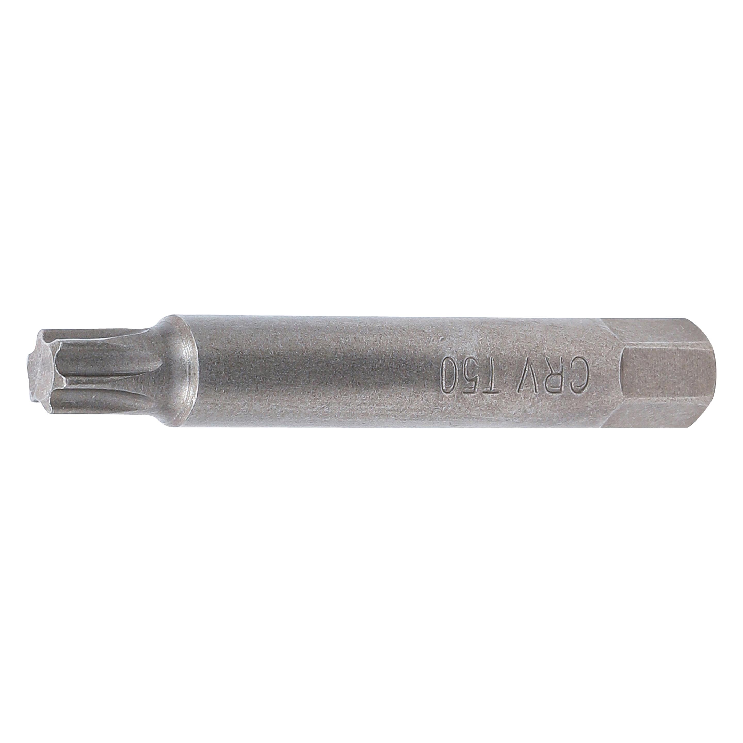 BGS Bit, lang Antrieb Aussensechskant 10 mm (3/8") T-Profil (für Torx) T50 (Bit-Halter) (4246-T50)