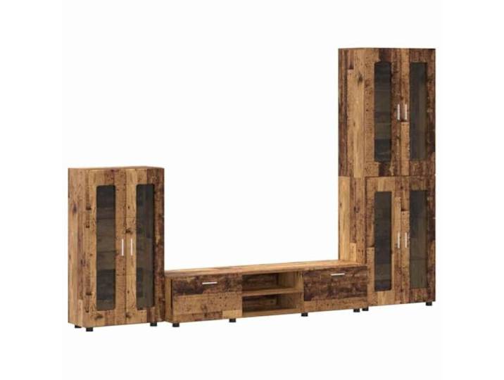 TV Schrank mit Schublade und Ablage FLORIN 3 Teile Modern, Matt Finish, Für Wohnzimmer und Büro, leicht zu reinigen