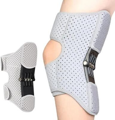 Uplift Essentials Structural Joint Support Knee Booster & Power Spring Stabilizer light Grey