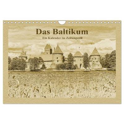 Das Baltikum - Ein Kalender im Zeitungsstil (Wandkalender 2027 DIN A4 quer), CALVENDO Monatskalender