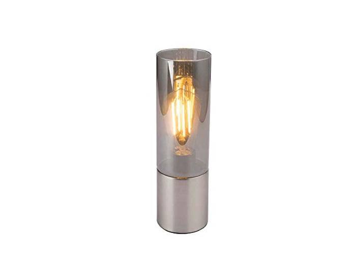 Globo Lampe de table - Câble textile - Nickel mat - Verre - Touch - Chambre