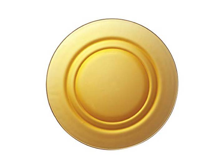 Duralex 3011DF06D1111 Lys Vermeil bord diep, 23 cm, glas, barnsteen, 6 stuks